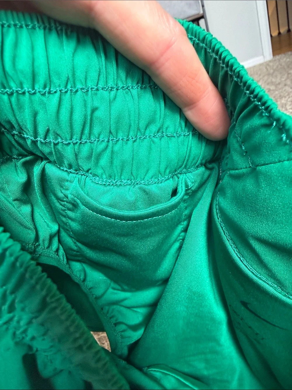 Nike Women's Green lined Running Shorts
